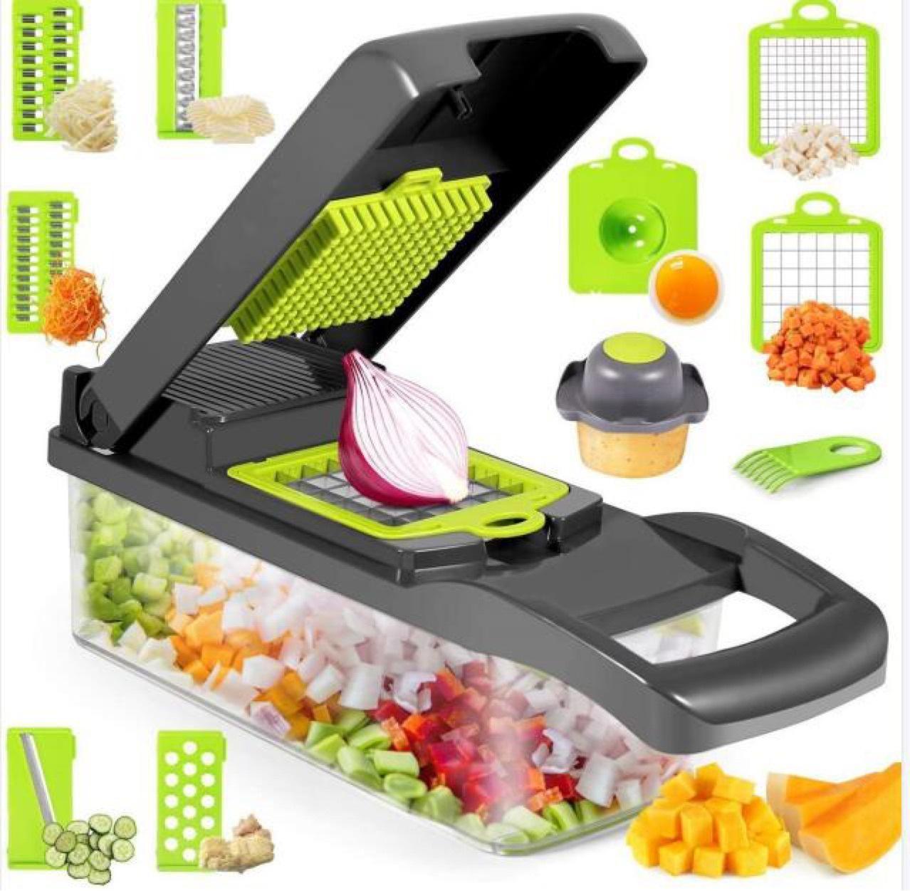 12-in-1 Manual Vegetable Chopper & Slicer - Evolve Studio