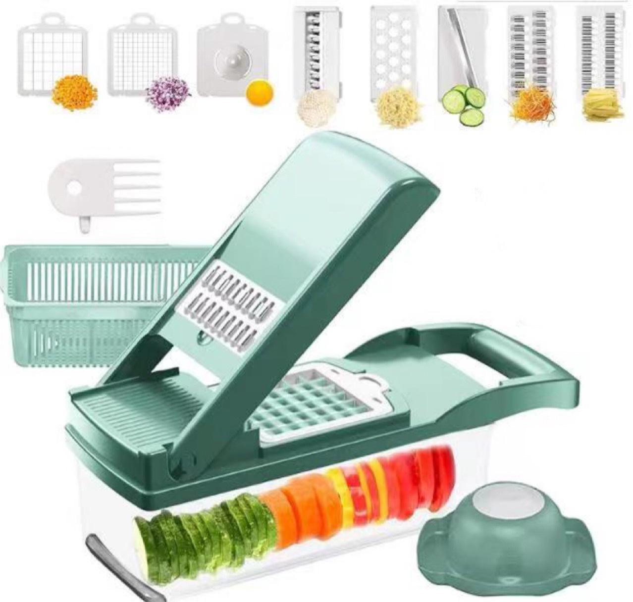 12-in-1 Manual Vegetable Chopper & Slicer - Evolve Studio